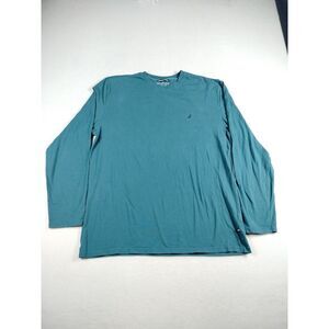 Nautica T‎ Shirt Mens XXL Green Performance Tee Classiccore Normcore Y2K Retro